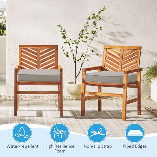 18.5 x 16 Inch Sunbrella Outdoor Chair Cushions - Image 4