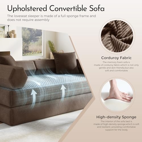 79" Convertible Sofa Bed, Boneless Couch - Image 6
