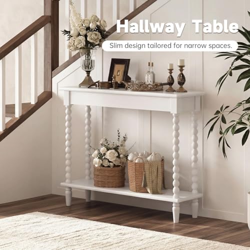 45" Narrow Entryway Table with Storage Shelf, 5 Min Assembly - Image 3