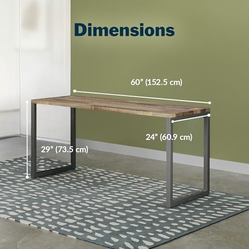 Vari Table for Home Office – 60x24 – Reclaimed Wood/Slate - Image 2