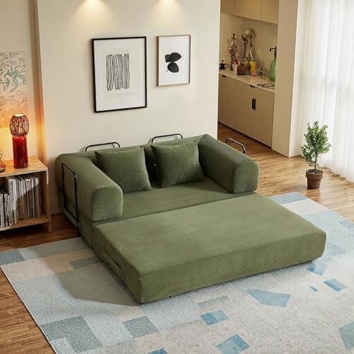 59in Boneless Couch Convertible Futon Sofa Bed Queen by Unknown
