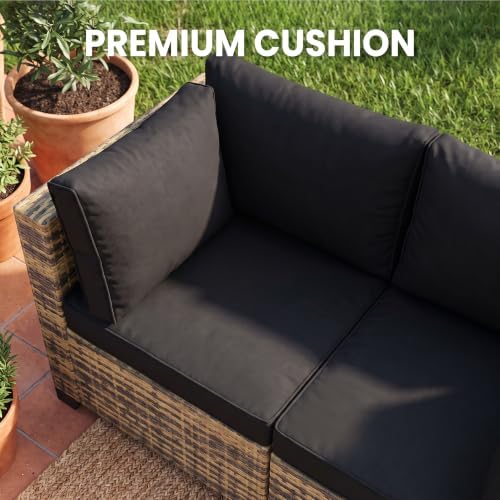 FHFO 7 Piece Patio Furniture Set, Outdoor Wicker Sectional Sofa Set - Image 3
