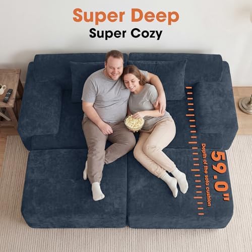 84" Modular Loveseat Couch - Image 3