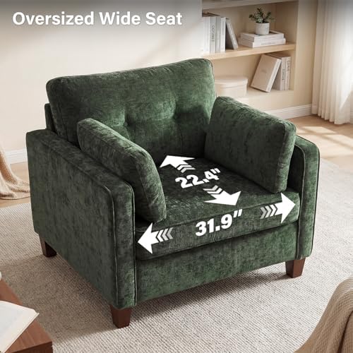 Luxury Oversized Accent Reading Armchair Set of 2 - Image 5