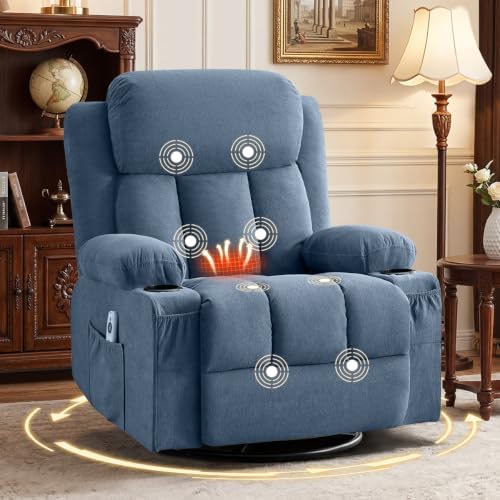 Swivel Rocker Recliner Chair by Bosmiller