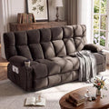 Oversized 3-Seater Recliner Sofa, Big Large Reclining Sofa by Unknown