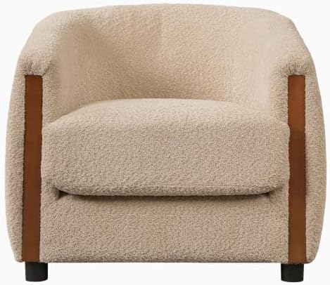 Christopher Knight Home Gini Modern Accent Chair, Boucle Upholstered Curved - Image 5