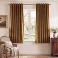 StangH Gold Brown Velvet Curtains by StangH