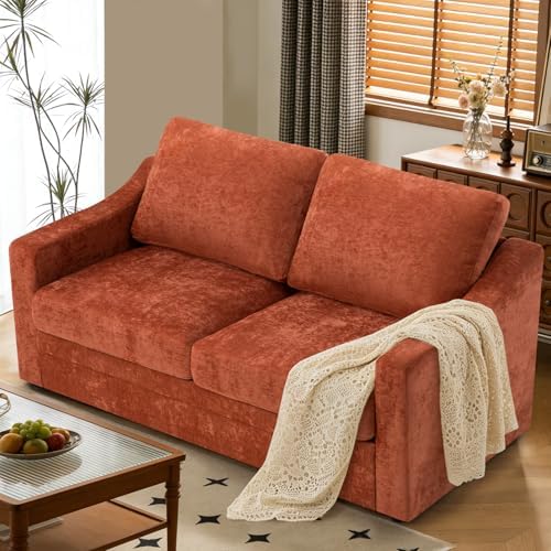 67” Chenille Loveseat Sofa w/Comfortable Back Cushions - Image 3