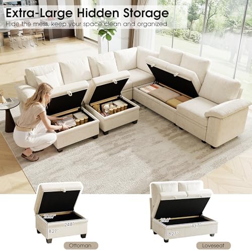 107.8" Oversized Modular Sectional Sofa - Image 4