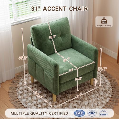 Urhanherry 31" Small Sofa Couch - Image 2