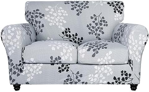 SearchI Stretch Sofa Cover Printed Couch Cover, Floral Pattern 3 Pieces by SearchI