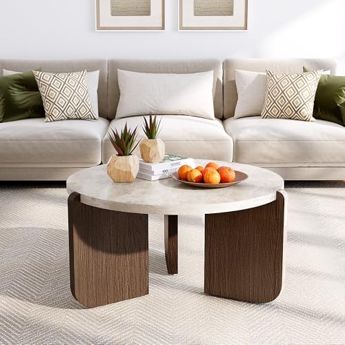 SUNBURY Modern Round Coffee Table - Image 6
