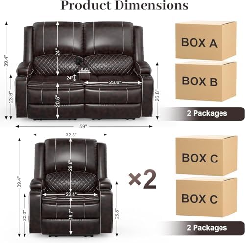 Yolsali Loveseat Lounger Sofa Set - Image 2