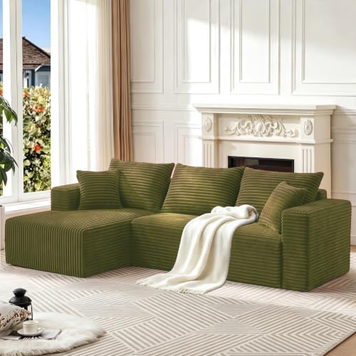 93" Boneless Couch, Modular Sectional Sofa by Yimilife