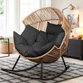 Vongrasig Wicker Rocking Egg Chair PE Rattan by Vongrasig