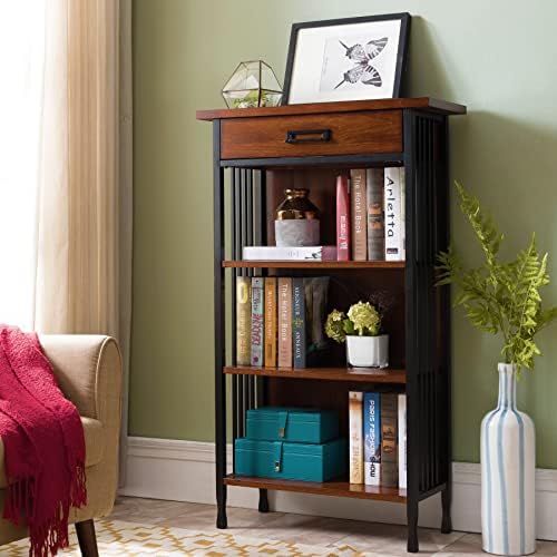 Ironcraft Solid Wood Mantel Height Rustic Bookcase - Image 2