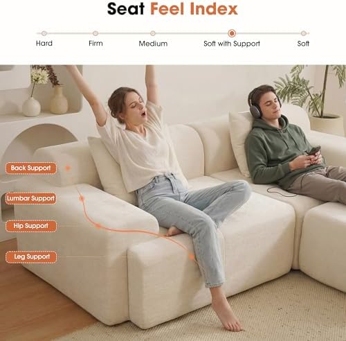 84" Modular Loveseat Couch - Image 6