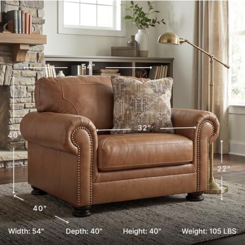 Signature Design by Ashley Carianna Oversized Leather Accent Chair - Image 3