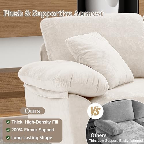OUYESSIR 114" U-Shaped Modular Sectional Sofa - Image 4