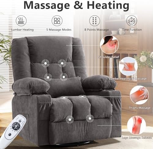 Swivel Rocker Recliner Chair - Image 3