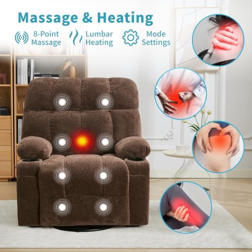 IDEALHOUSE Oversized Rocking Recliner Chair - Image 3