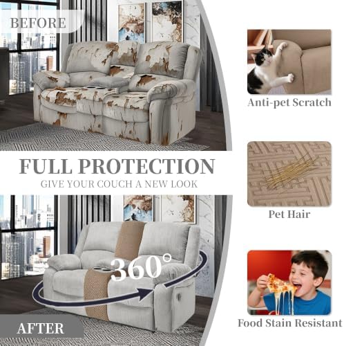 100% Waterproof Sectional Recliner Couch Covers - Image 5