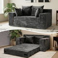 Boneless Couch Small, 3-in-1 Boneless Loveseat Sleeper Sofa Bed Convertible by Winzoo
