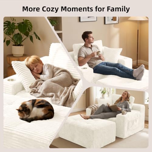 66" Oversized Boneless Chaise Lounge Chair - Image 4