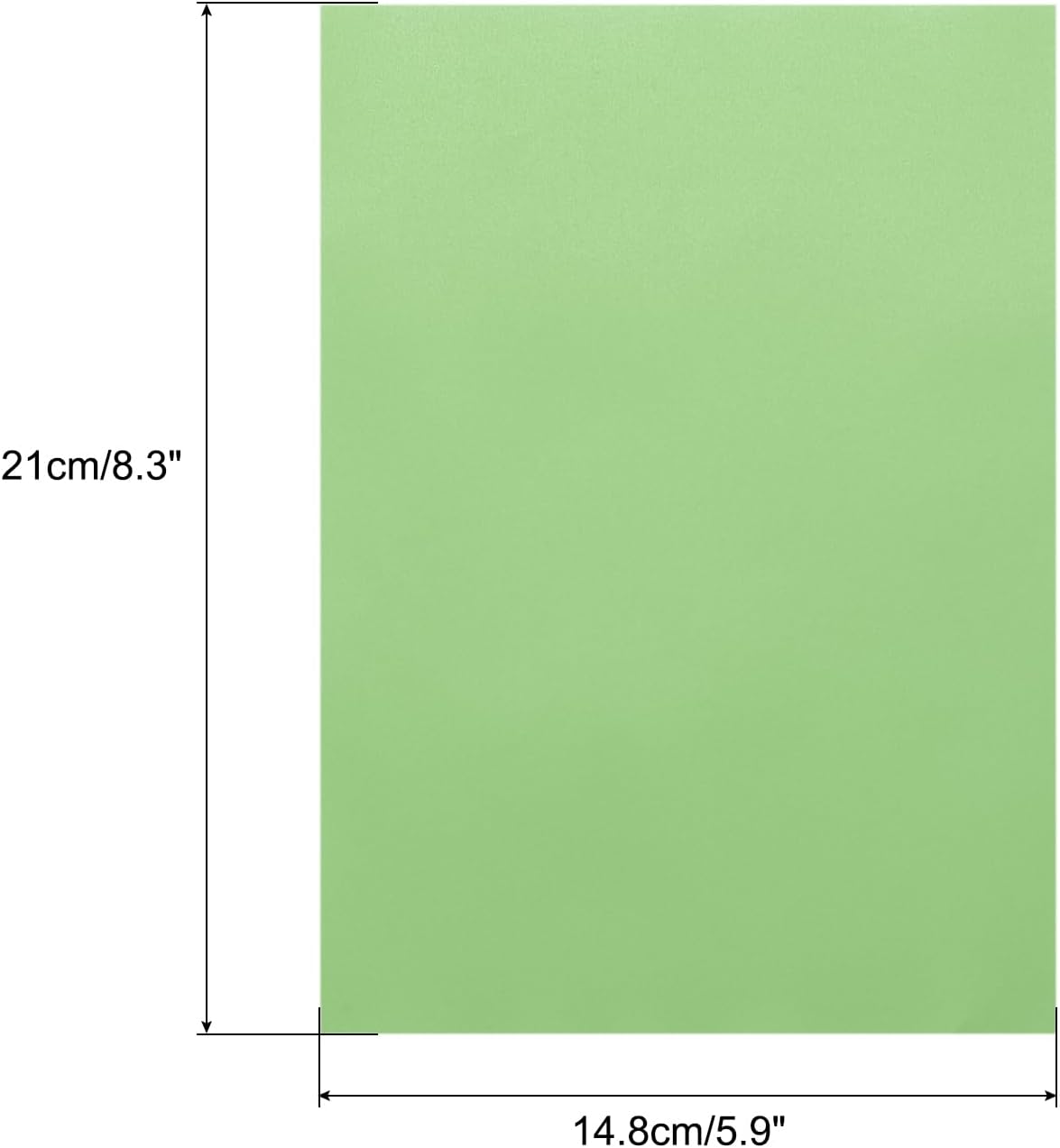 MECCANIXITY Colored Vellum Paper, 40 Sheet Light Green Transparency 8.3" x 5.9" Printable Vellum Paper, Translucent Vellum Sheets for Printing Wedding Invitations Ink Jet Laser Printer