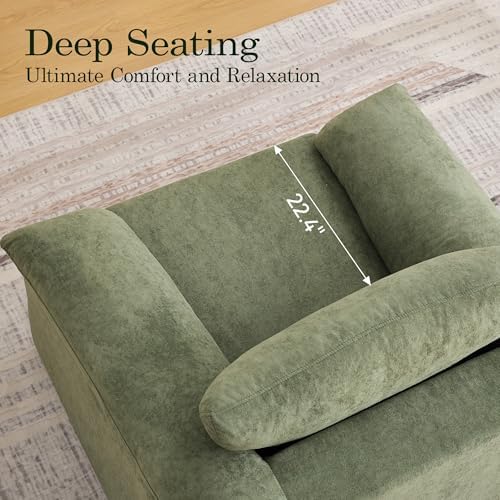 Boneless Single Sofa Chair, Modern Cloud Accent Chair, Comfy Deep Seat Couch - Image 6