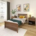 Plank+Beam Solid Wood Twin Bed Frame, Platform Bed by PlankBeam