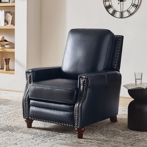HULALA HOME Genuine Leather Manual Recliner by HULALAHOME