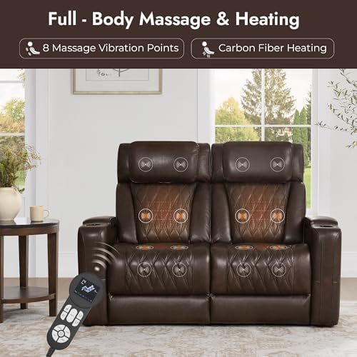 Watson & Whitely Genuine Leather Power Reclining Sofas & Chair Set - Image 5