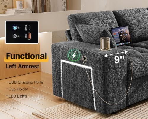 Vipbear 111" Modular Sectional Sleeper Sofa - Image 6