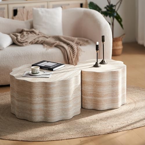 JUSTONE Set of 2 Round Coffee Tables - Image 4