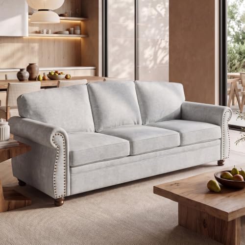 Traditional Chenille Couch Sofas by LANDASSYHOME