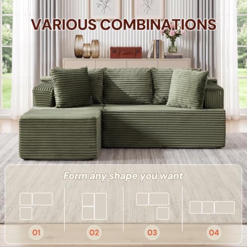 Korser Boneless Couches for Living Room, Cloud Couch Sectional - Image 5