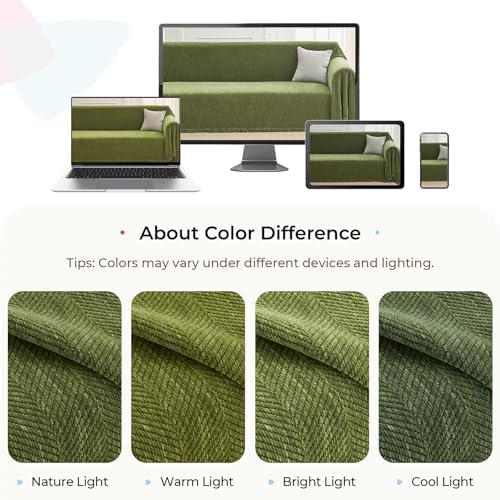CAPALOCA Herringbone L Shaped Couch Cover - Image 6