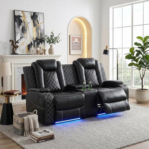 Power Recliner Loveseat Sofa by BrisaNube