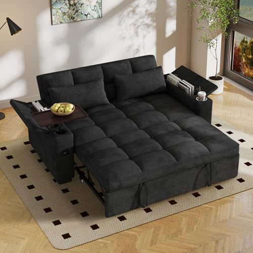 65'' Sleeper Sofa Pull Out Couches - Image 2