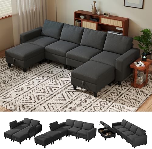 110" Modular Sectional Sofa by BULAIMEIKEEY