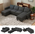 110" Modular Sectional Sofa by BULAIMEIKEEY