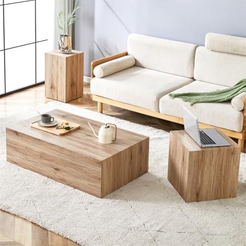 Modern Faux Marble Coffee Table Set by BAOPIN