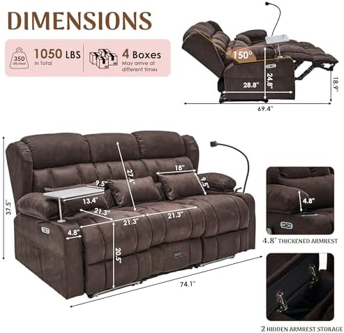 Redlife 3-Seater Power Recliner Sofa - Image 2