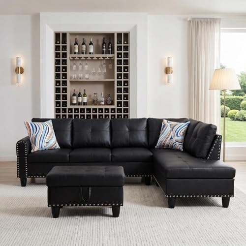 Faux Leather Sectional Couches for Living Room - Image 6