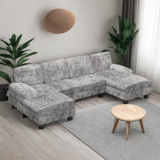Furniwell U-Shaped Convertible Sectional Sofa Couch - Image 5