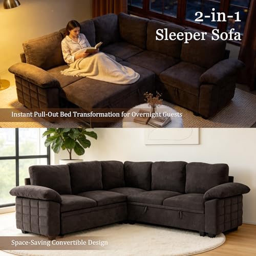 Modern L-Shape Sleeper Sofa - Image 5