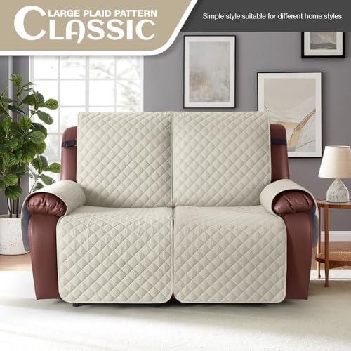 KinCam Waterproof Loveseat Recliner Covers Washable, 2 Seater - Image 2