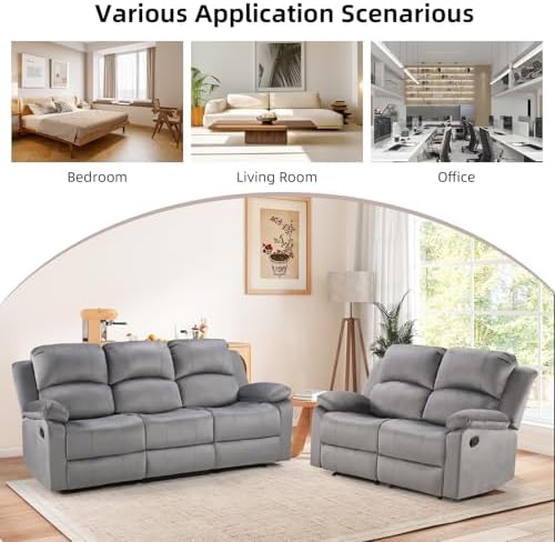 EBELLO Manual Reclining Couch Set - Image 7